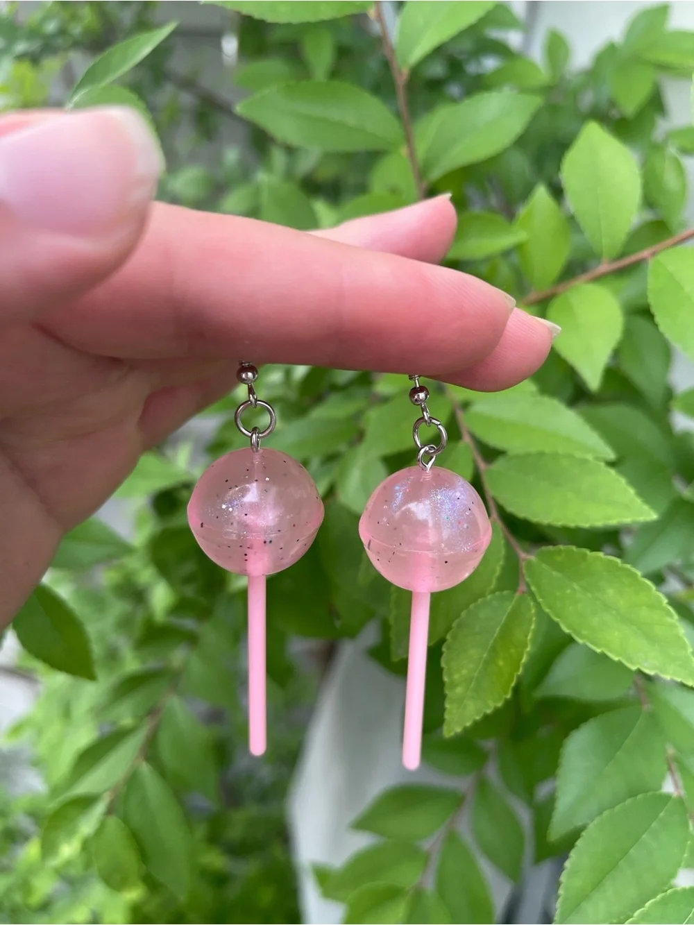 NEW! Unique Pink Lollipop Drop Earrings. Trendy Candy Earrings 🍭
